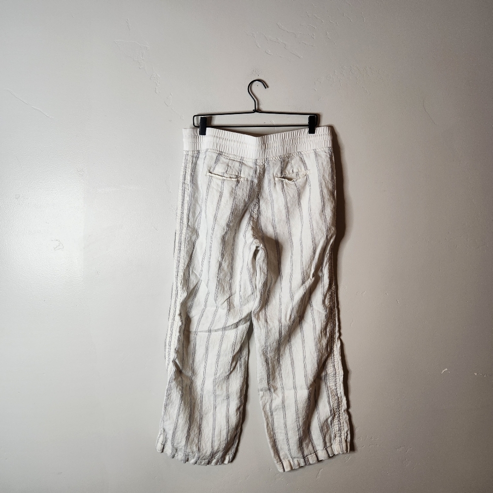 Athleta Cabo Tide Linen Wide Leg Pants Size 14 - Picture 4 of 8